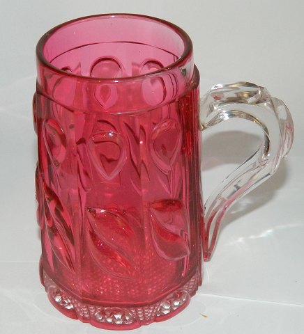 Bohemian glass mug from 19th. century