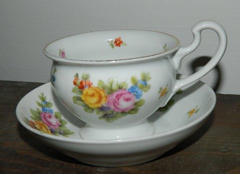 Rosenthal cup and saucer with painted flowers