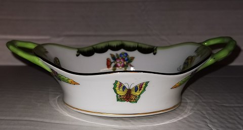 Herend bowl with handles and butterflies