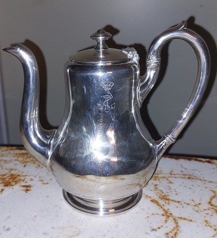 Coffee pot in silver plate from the danish Navy