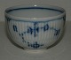 Antique bowl in blue fluted porcelain from 19th century