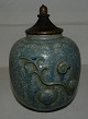 Lidded jar in stoneware by Arne Bang
