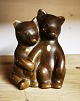 Pair of bears in ceramics by Knud Basse