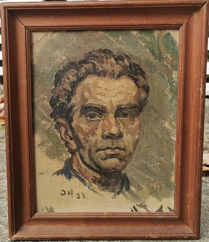 Self-portrait by the artist himself Osvald Hartig