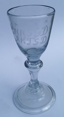 Hessisk type antik vinglas 18. århundrede