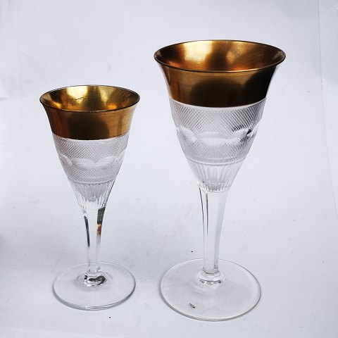 Sæt på to "Splendid" glas fra Tjekoslovakiet