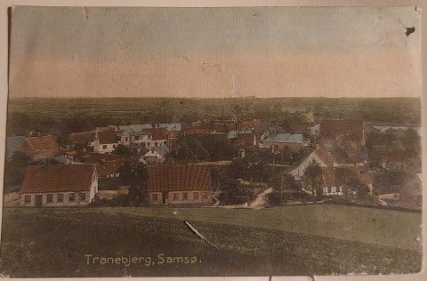 Postkort:.Motiv fra Tranebjerg, Samsø 1907