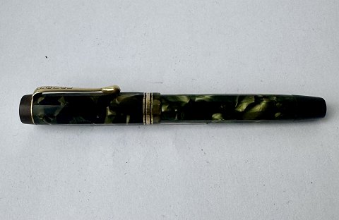 10-kantet og grønt marmoreret Penol 3k fyldepen