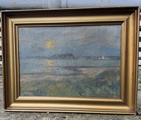 Børge Nyrup: “Solnedgang en sommerdag”