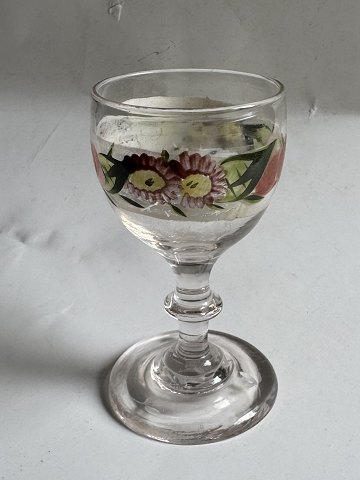 Rose painted glass Germany 19. century