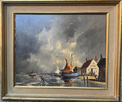 Gudrun Sibbons: Bustle in a coastal town