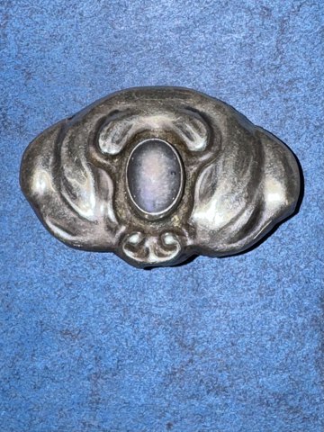 Art Nouveau silver brooche