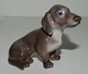 DJ figure in porcelain dachshund