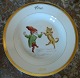 B & G plate in porcelain with Santa and cat 1907