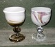 To Cascade glas fra Holmegaard Glasværk