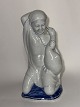 Michael Pedersen: Figurine With Girl and goose from Aluminia factory 1918