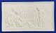 B&G biscuit porcelain plaque featuring "Cupid Captured by the Graces" by Bertel Thorvaldsen.