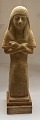 Figur i gips af egyptisk Shabti