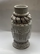 Anders Høy: Vase with a group of figures in relief on an earthenware vase