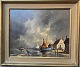 Gudrun Sibbons: Bustle in a coastal town