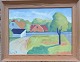 Oil painting on canvas: “Sunshine in the Suburbs” by Emil Dyrberg-Pedersen